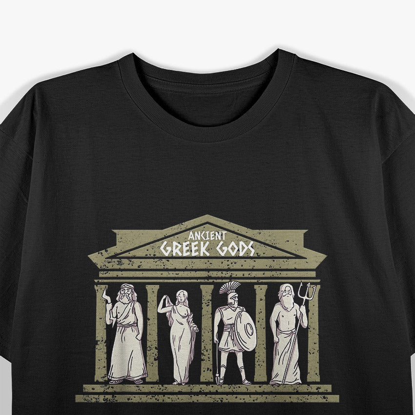 Ancient Greek Gods and Goddesses Mythology T-Shirt