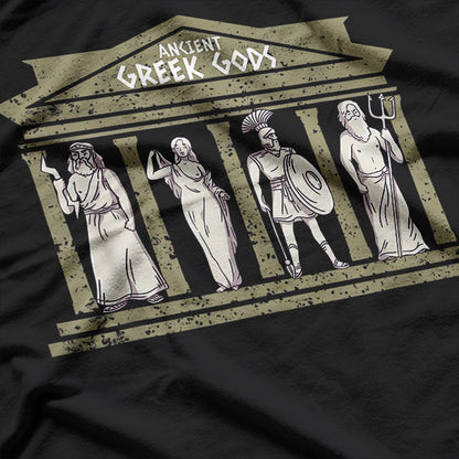 Ancient Greek Gods and Goddesses Mythology T-Shirt