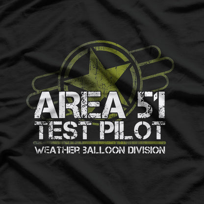 Area 51 Test Pilot: Top-Secret Flight Operations T-Shirt