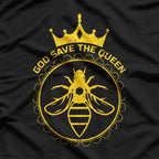 God Save The Queen Bee Funny Pun T-Shirt