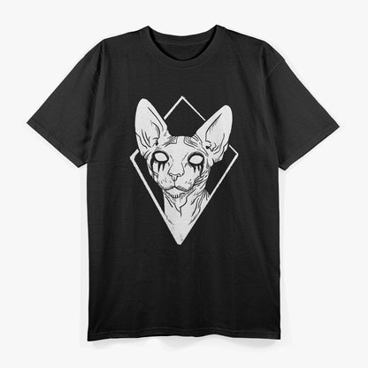 Black Metals, Sphynx Cat Death Metal Goth T-Shirt