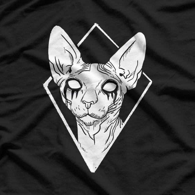 Black Metals, Sphynx Cat Death Metal Goth T-Shirt