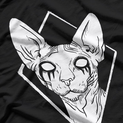 Black Metals, Sphynx Cat Death Metal Goth T-Shirt