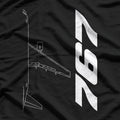 Boeing 767 Silhouette – Aviation Enthusiast T-Shirt