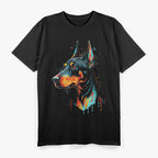 Colorful Doberman Pinscher – Vibrant Dog Lover Graphic T-Shirt