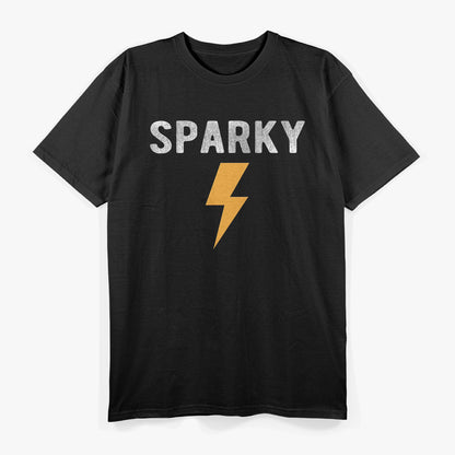 Electrician Gift Funny Sparky Nickname Lightning Bolt T-Shirt