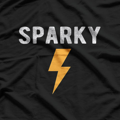 Electrician Gift Funny Sparky Nickname Lightning Bolt T-Shirt