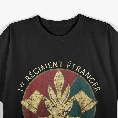 French Foreign Legion Pioneer Military Style Vintage Graphic T-Shirt