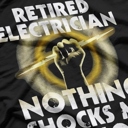 Funny Electrician Retirement Gift Humor Graphic T-Shirt