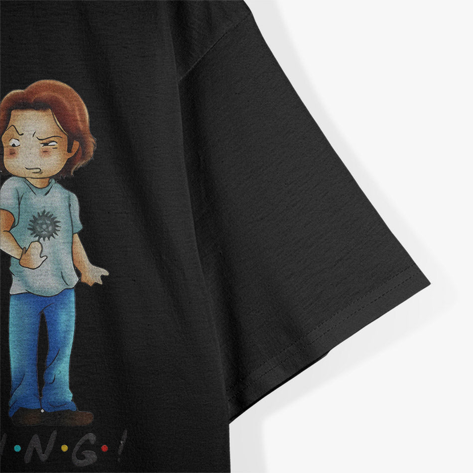 Supernatural Fan – Funny Pudding Dean Graphic Round Neck T-Shirt