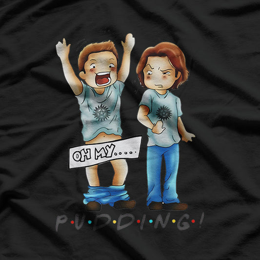 Supernatural Fan – Funny Pudding Dean Graphic Round Neck T-Shirt