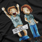Supernatural Fan – Funny Pudding Dean Graphic Round Neck T-Shirt