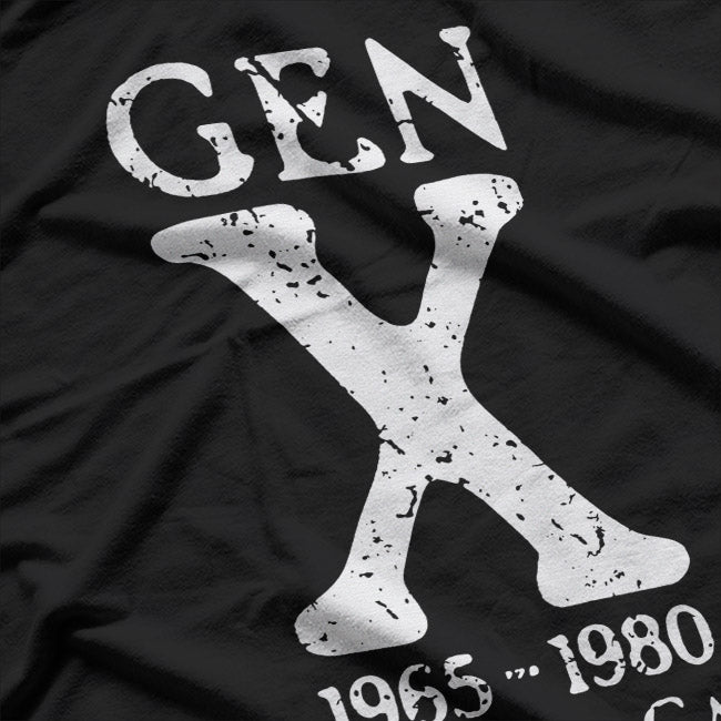 Gen X 1965–1980 We Don’t Care Funny Retro Humor Graphic T-Shirt