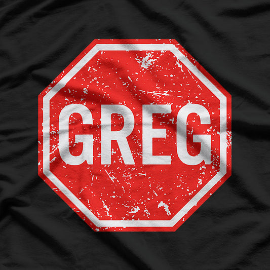 Funny Stop Sign Parody Graphic T-Shirt