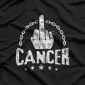 Middle Finger to Cancer Awareness Bold Statement T-Shirt