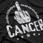 Middle Finger to Cancer Awareness Bold Statement T-Shirt