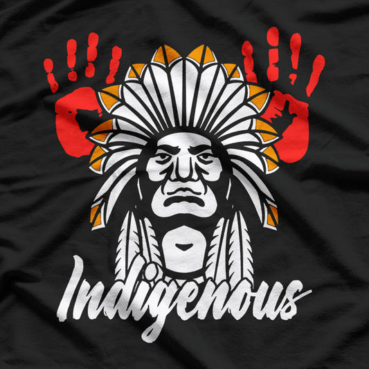 Indigenous American Heritage Tribal Symbol Graphic T-Shirt