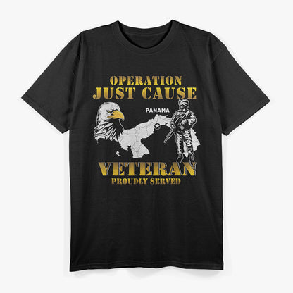Operation Just Cause – Panama Veteran Military Tribute Love T-Shirt