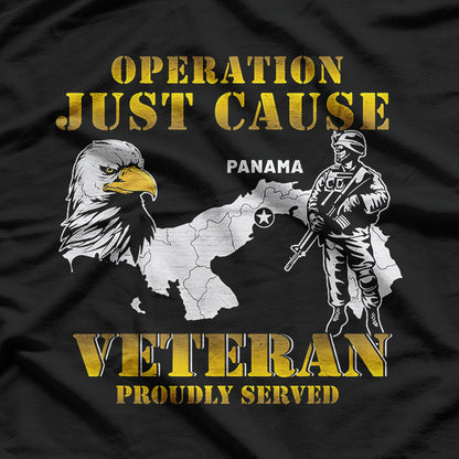 Operation Just Cause – Panama Veteran Military Tribute Love T-Shirt