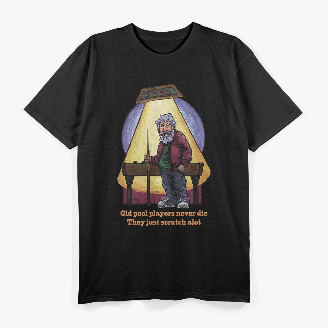 Retro: Old Pool Players Never Die T-Shirt
