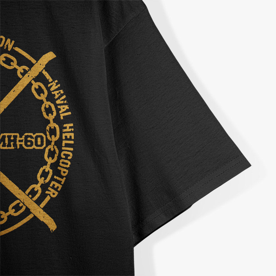 SH-60 Seahawk – Military Helicopter Retro Graphic T-Shirt