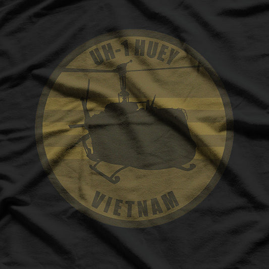 Vintage Vietnam War  Retro Military Helicopter Combat  T-Shirt