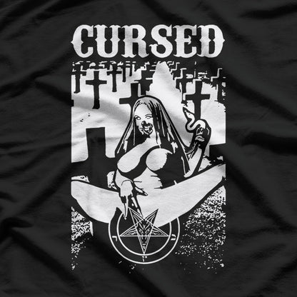 Unholy Nun Sexy Cursed In Cemetery T-Shirt
