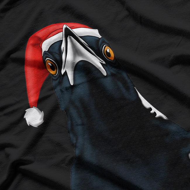 Magpie Christmas Art – Festive Winter Bird Holiday Love T-Shirt