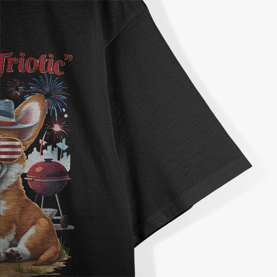 Patriotic Corgi 4th of July – Fun Independence Day Design T-Shirt
