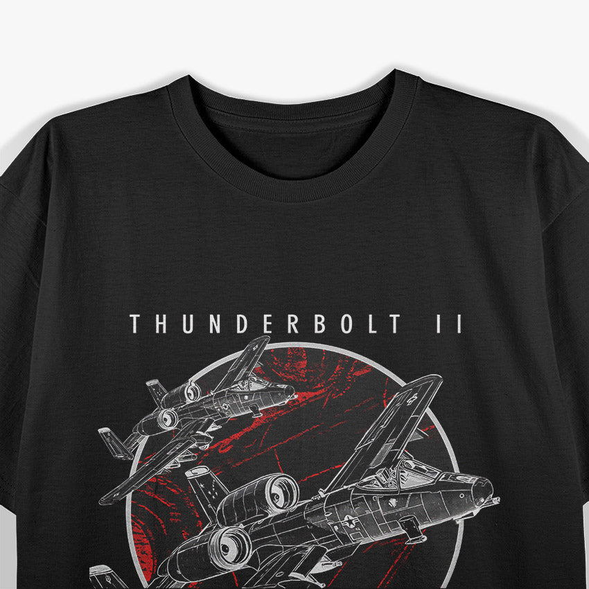 A-10 Thunderbolt II Warthog Attack Jet T-Shirt
