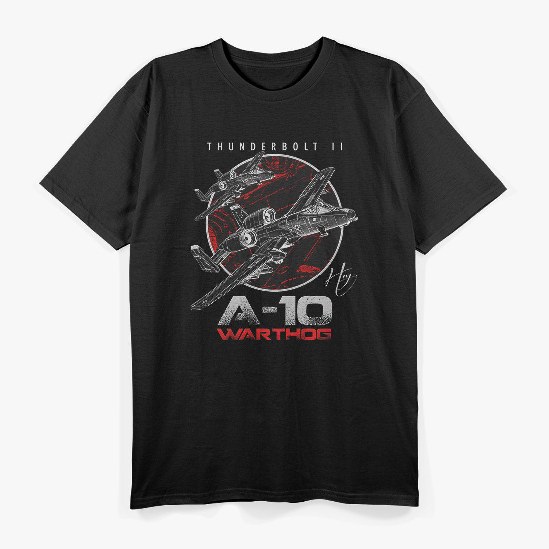 A-10 Thunderbolt II Warthog Attack Jet T-Shirt