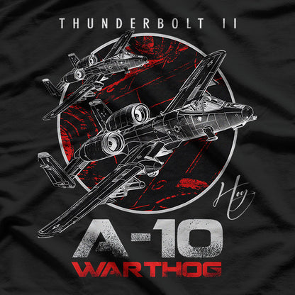 A-10 Thunderbolt II Warthog Attack Jet T-Shirt