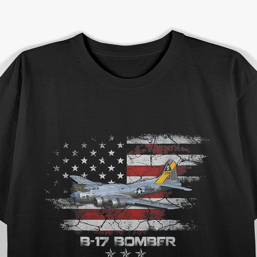 B-17 Flying Fortress: WWII Air Power T-Shirt