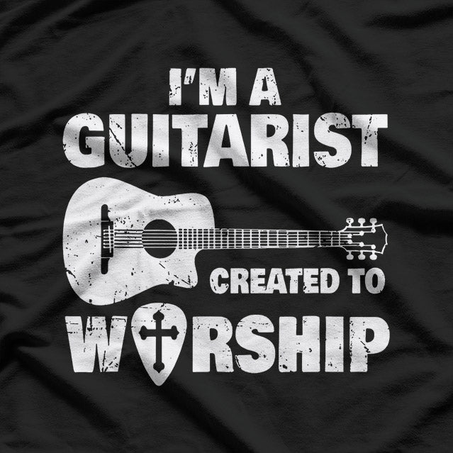 Christian Guitar Praise – Worship Music Strings Faith Love T-Shirt