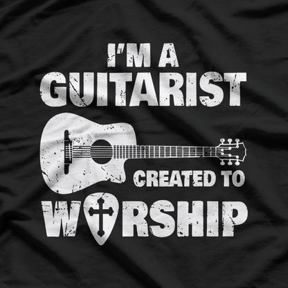 Christian Guitar Praise – Worship Music Strings Faith Love T-Shirt