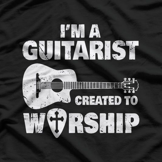 Christian Guitar Praise – Worship Music Strings Faith Love T-Shirt