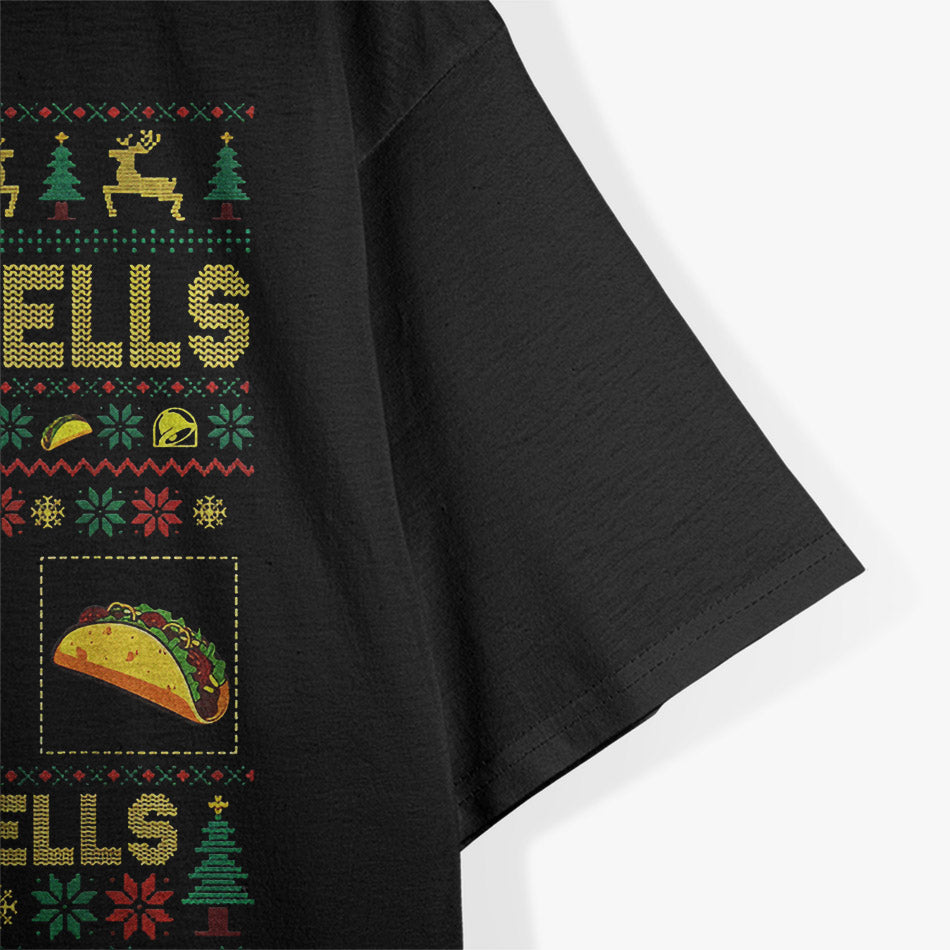 Christmas Jingle Bells, Taco Shells - Ugly Xmas Humor T-Shirt