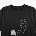 Dandelion and Cute Bird: Whimsical Nature T-Shirt