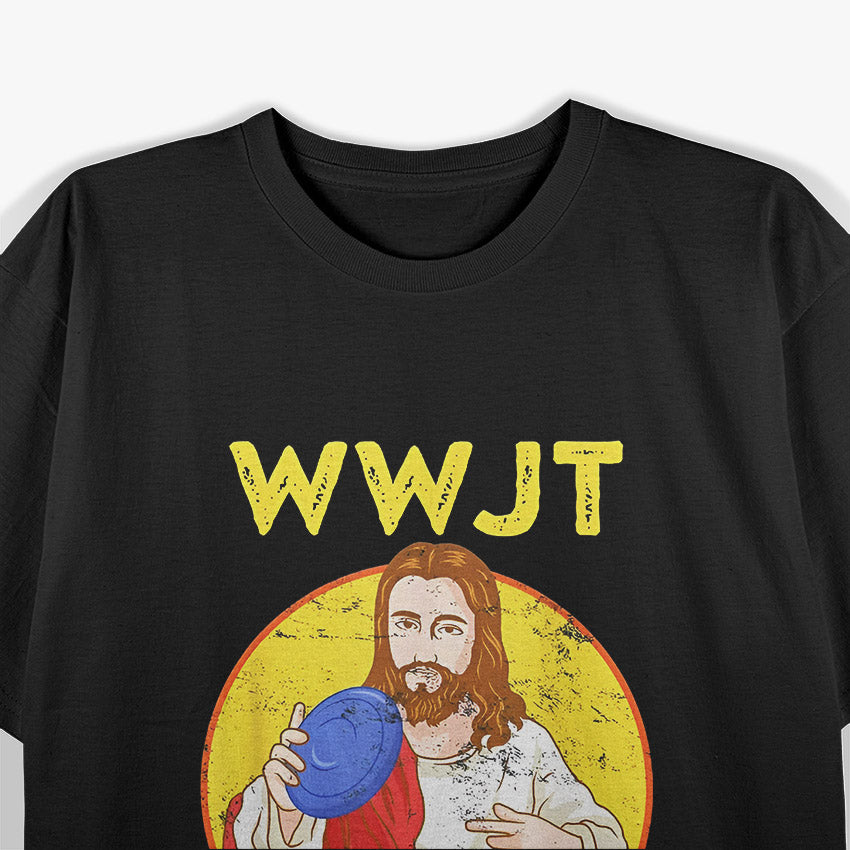 What Would Jesus Throw – Frisbee Golf Vintage Graphic T-Shirt