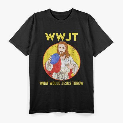What Would Jesus Throw – Frisbee Golf Vintage Graphic T-Shirt