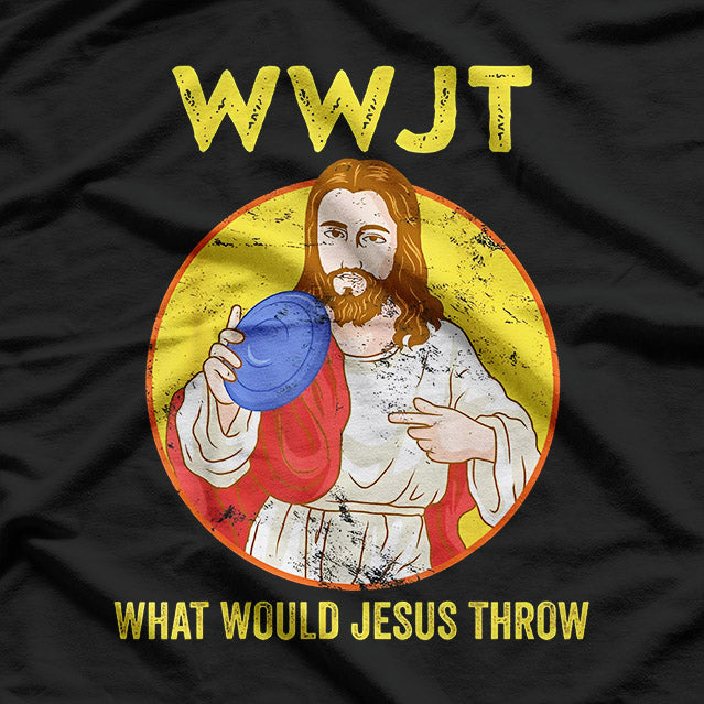 What Would Jesus Throw – Frisbee Golf Vintage Graphic T-Shirt