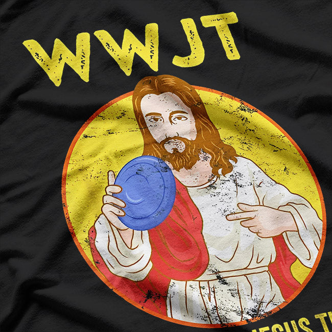 What Would Jesus Throw – Frisbee Golf Vintage Graphic T-Shirt