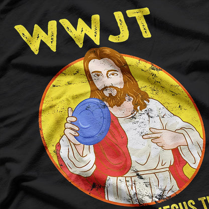 What Would Jesus Throw – Frisbee Golf Vintage Graphic T-Shirt