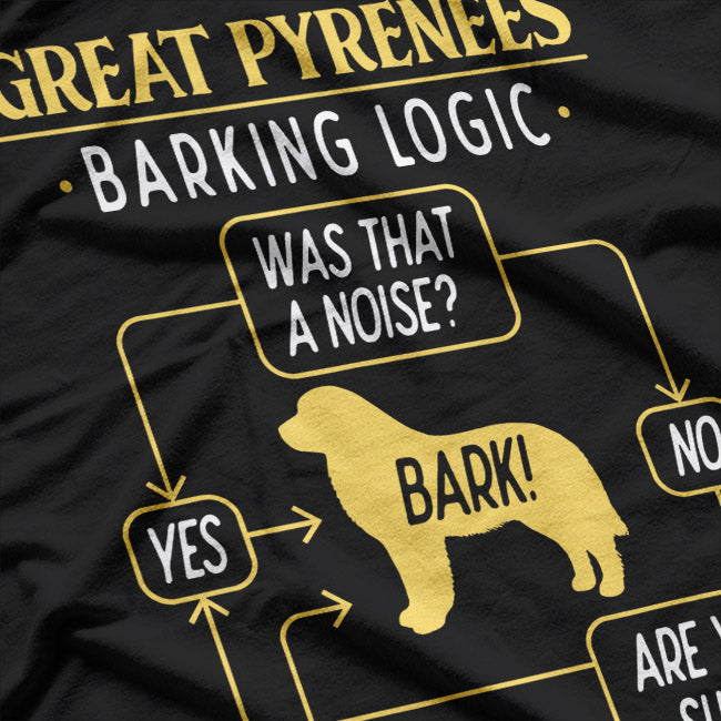 Great Pyrenees Barking Logic T-Shirt