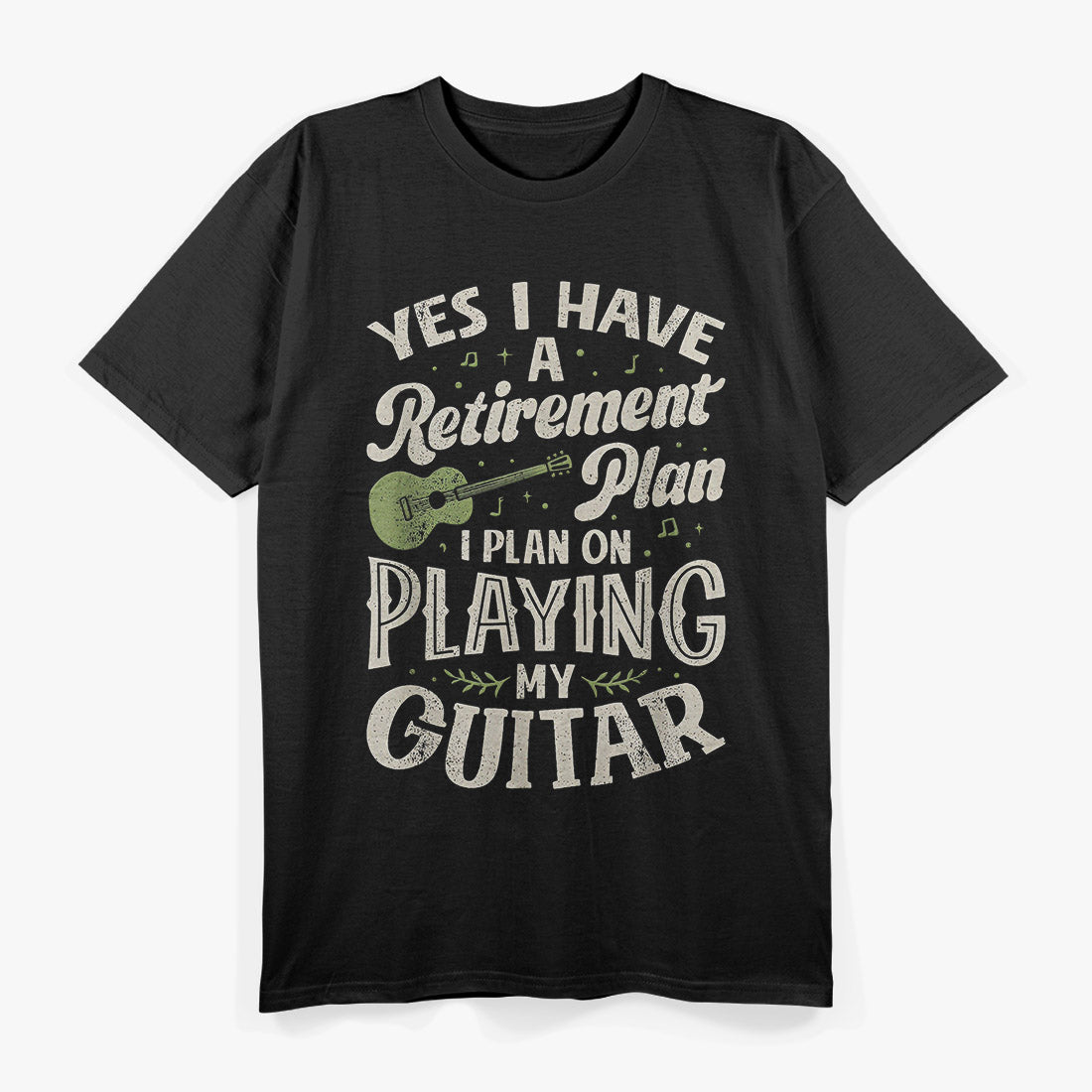 Guitar Player Graphic – Retirement Plan Rock Music Design T-Shirt