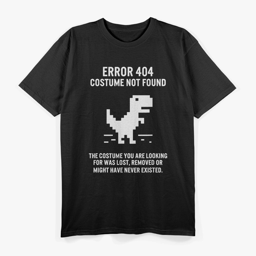 Halloween Error 404 Costume Not Found Coding Programmer Geek T-Shirt