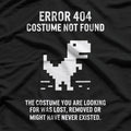 Halloween Error 404 Costume Not Found Coding Programmer Geek T-Shirt