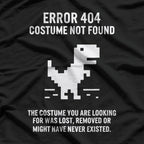 Halloween Error 404 Costume Not Found Coding Programmer Geek T-Shirt