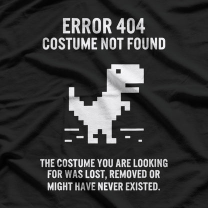 Halloween Error 404 Costume Not Found Coding Programmer Geek T-Shirt