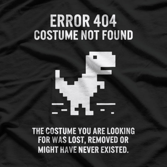 Halloween Error 404 Costume Not Found Coding Programmer Geek T-Shirt